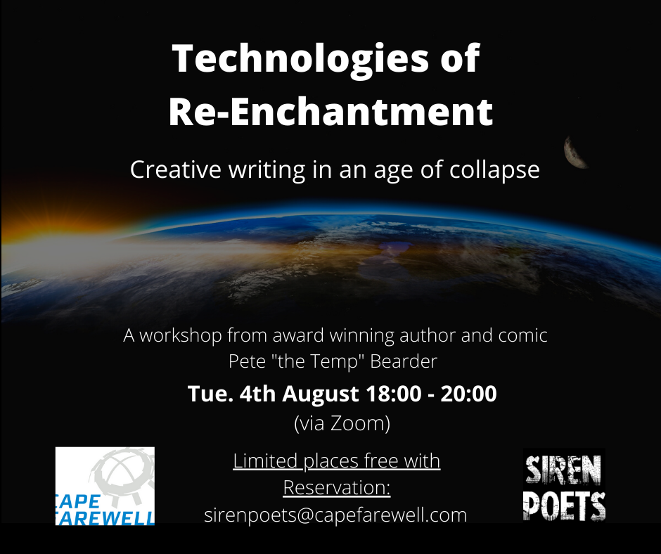 capefarewell's tweet photo. Writers, storytellers & creators: this generous free offering is for you, from #SIRENpoets very own @PeteTheTemp
Spaces are limited, so be sure to reserve yours asap!
#creativewriting #climatenarrative #freeworkshop #climateisculture https://t.co/2vWqYf2yHb
