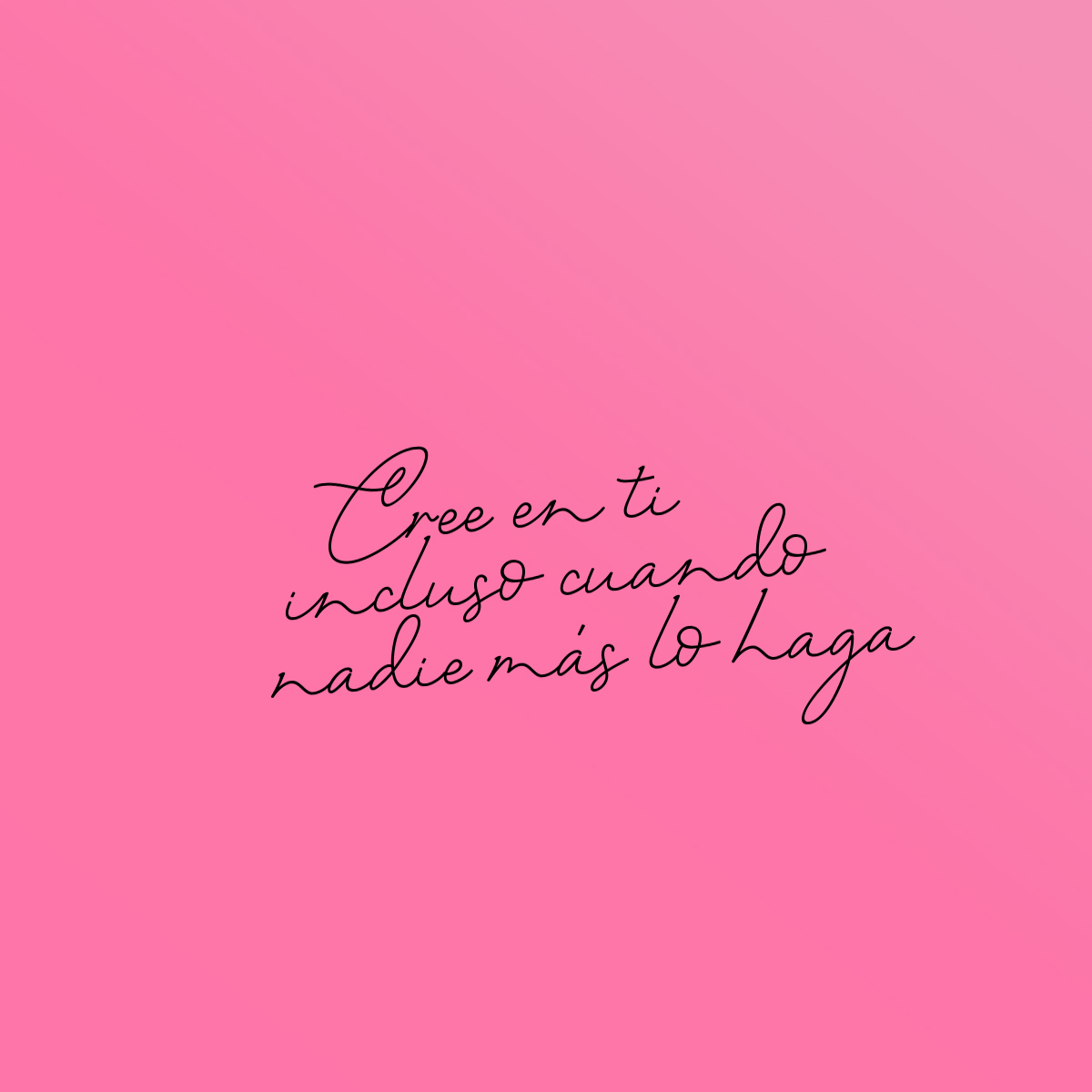 Un Mandamiento imprescindible.

Aunque a veces sientas que no lo logres, no dejes de intentarlo ni de creer en tus capacidades.