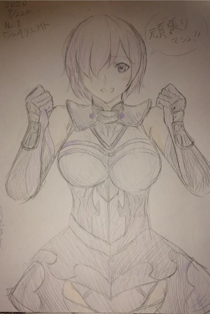 UA2BIN's tweet photo. #FGO #FGO絵描きさんと繋がりたい 
一日1枚以上Ｎｏ．1（マシュ）から順に全サーヴァント描いていくという思い出作りです。 https://t.co/GShmRbLLZs