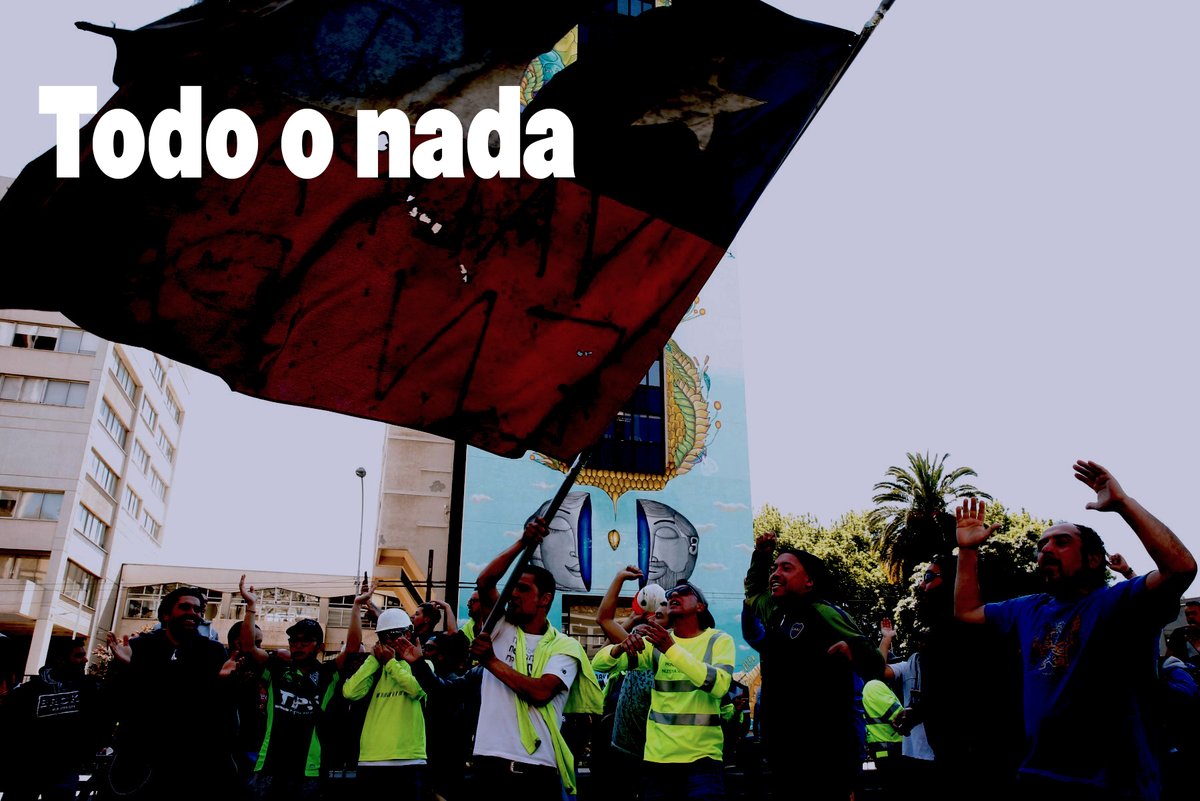 TrabajadoresCL's tweet photo. Aquí no hay premios. Lo único que sirve, es un frío realismo y determinación. La salida a la crisis que verdaderamente ayude al pueblo no será fácil; exigirá sacrificios y mucho trabajo. Pero nosotros, los trabajadores y trabajadoras, no tenemos otra opción: o es todo o nada. https://t.co/cuZOgpneH4