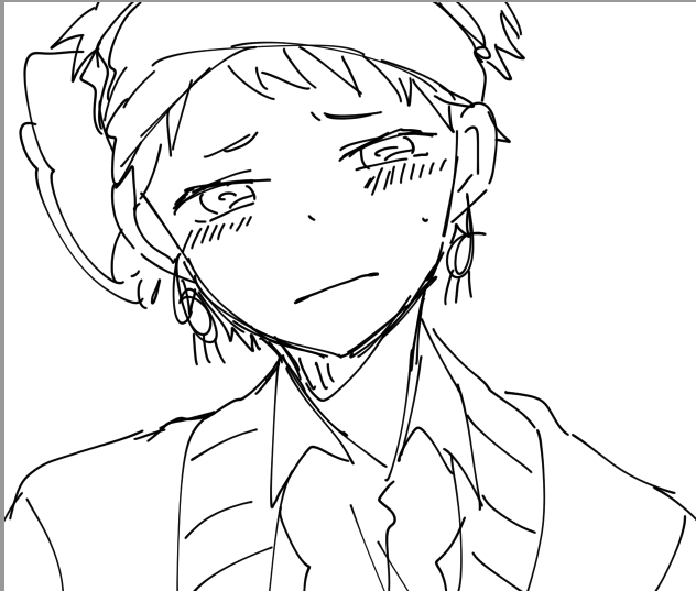 ここの顔が描きたかっただけシリーズです 