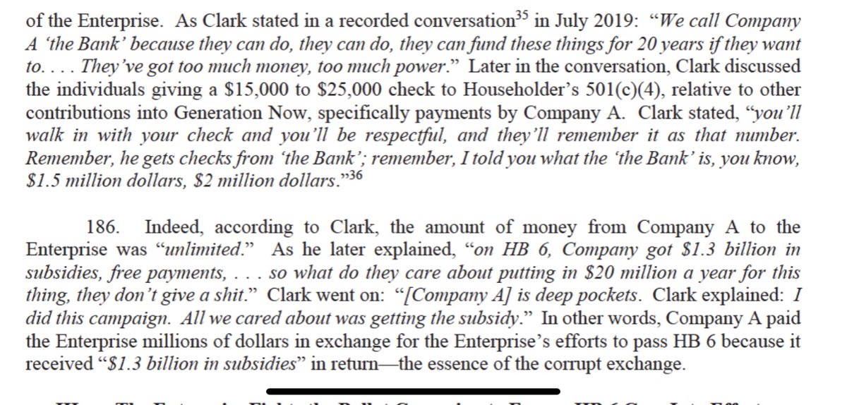 First Energy did this because, as explicitly explained by one of the defendants, spending $60mill over the course of 3 years on bribes would get them $1.3 BILLION in benefits. Pretty good investment, huh?