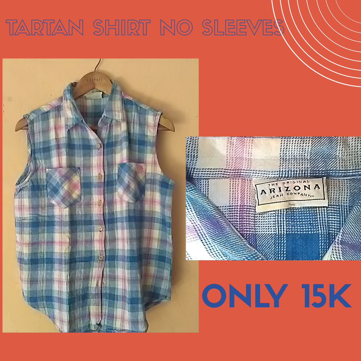 BetakunBins's tweet photo. TARTAN SHIRT NO SLEEVES (COTTON) 15K FOLLOW IG: https://t.co/CesD2tVQmZ WA: 083820203195 #PRELOVEDITEMS #FASHIONITEMS #VEST #WOMANSHIRT https://t.co/cNusvlI8Jd