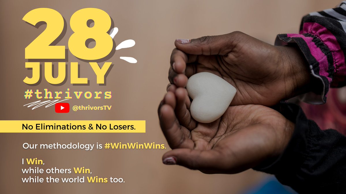 ThrivorsTV's tweet photo. We are curious! Did you know about #WinWinWins before? Let us know :-) PS: Time is ticking... follow us on youtube: https://t.co/JtSkBDagA8 #thrivors https://t.co/7IAjjzJxls