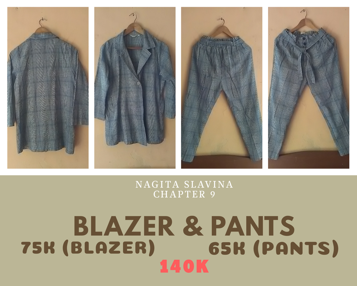 BetakunBins's tweet photo. BLAZER &amp; PANTS (NAGITA SLAVINA CHAPTER 9) 75K &amp; 65K FOLLOW IG: https://t.co/CesD2tVQmZ WA: 083820203195 #PRELOVEDITEMS #FASHIONITEMS https://t.co/OX3eiGf7Fm