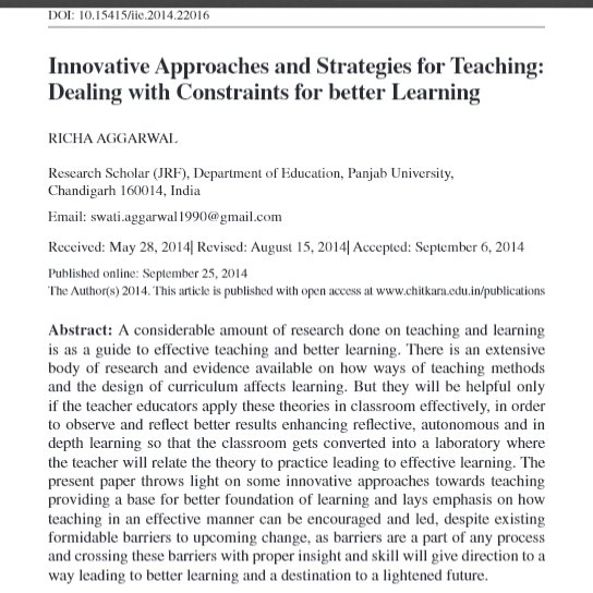 EditorIie's tweet photo. #innovative approaches effective #teaching better learning formidable barriers #insight and #skill lightened #future 
Issues and Ideas in Education: @ChitkaraU  https://t.co/qUteK87rL7 https://t.co/MWWt66I2tP