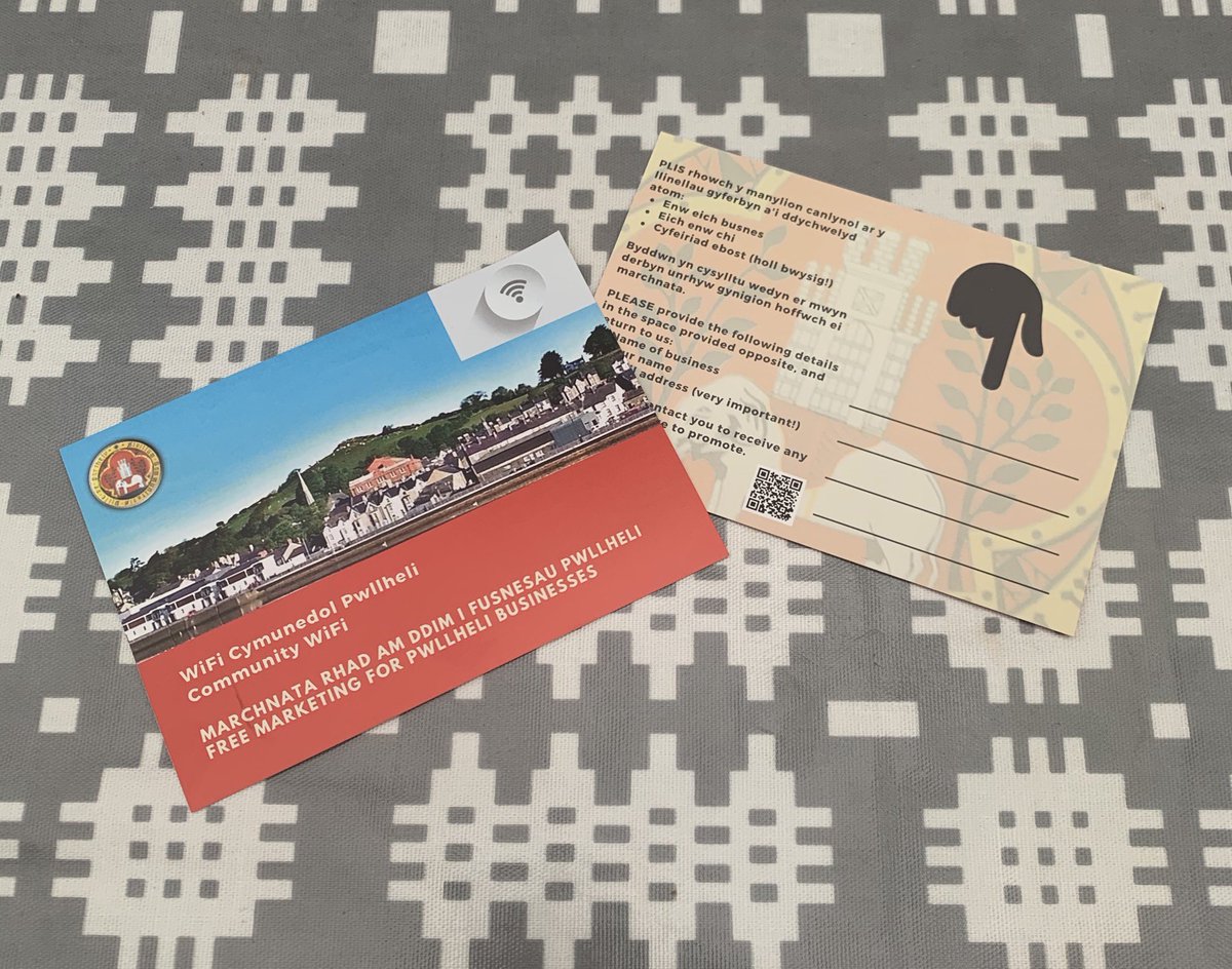 CyngTrePwllheli's tweet photo. We’ve been around the town distributing these to local businesses to gather their information to help them promote to locals and visitors - plis complete them and return them to us at Stryd Penlan. If you haven’t received one, please let us know. https://t.co/yOli2Kq1wY