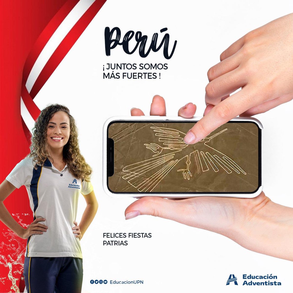 AlboradaIea's tweet photo. Ser peruanos significa vencer todas las dificultades  y adversidades para salir adelante y emprender. #Perú #JuntosSomosMásFuertes #EducaciónAdventista #Másqueenseñanza #AEACOP https://t.co/nOnkmZGe1Y