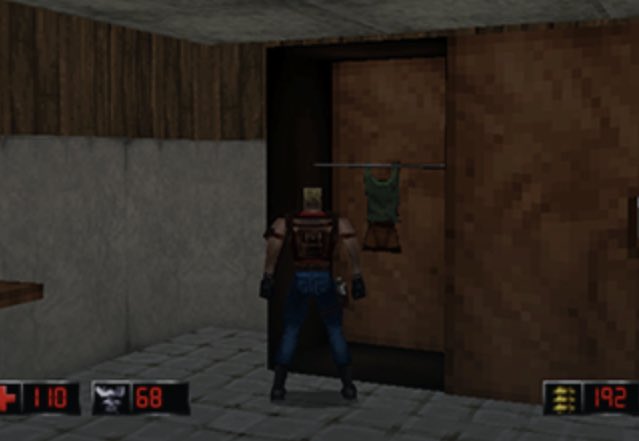 Duke Nukem: Time To Klll you can see lara’s iconic attire in a stripclub