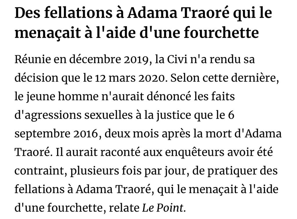 Après Cesare Battisti, Adama Traoré. Le gauchisme égaré choisit décidément bien mal ses héros.