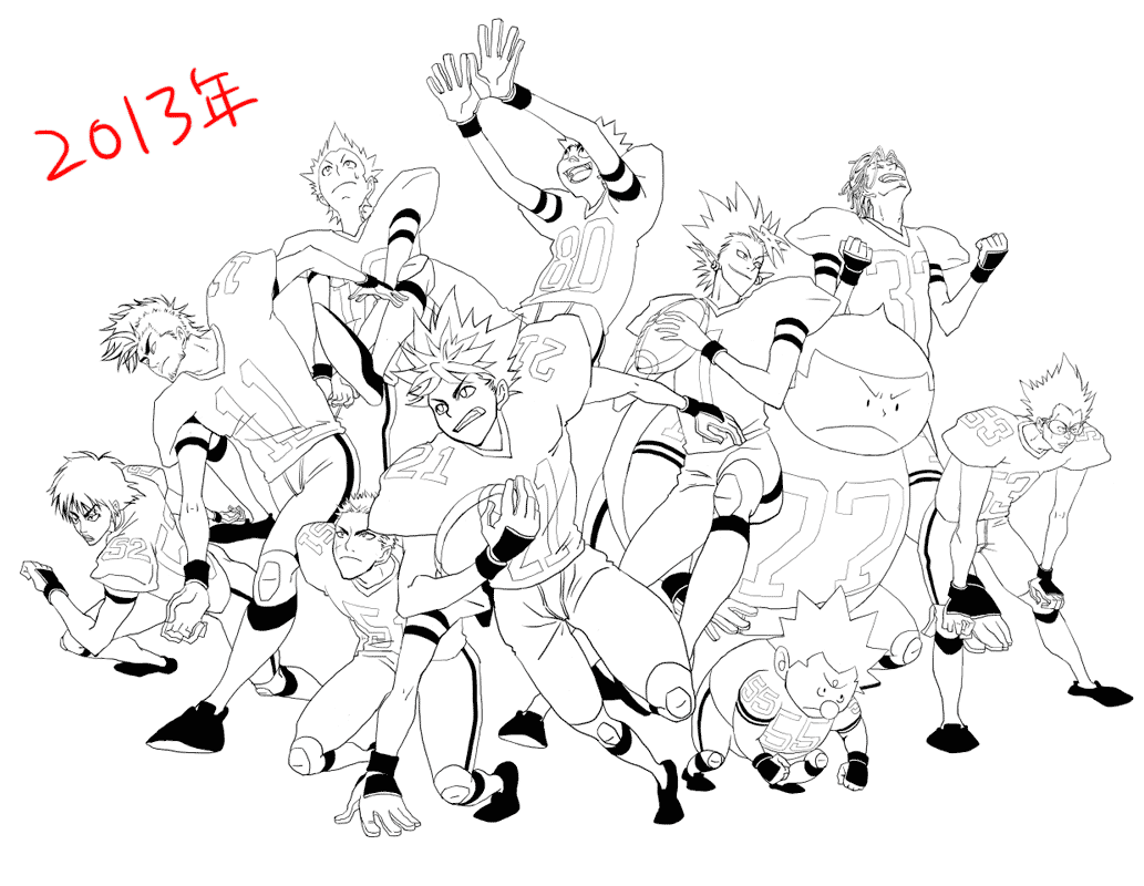 時間がなかったので過去絵のリメイクでした。せっかくなので線画比べ。2013年はアイシハマってすぐの頃。2020年はあきらかにヒル魔さんが描きなれてて笑う。いっぱい描いたんだなぁ。 