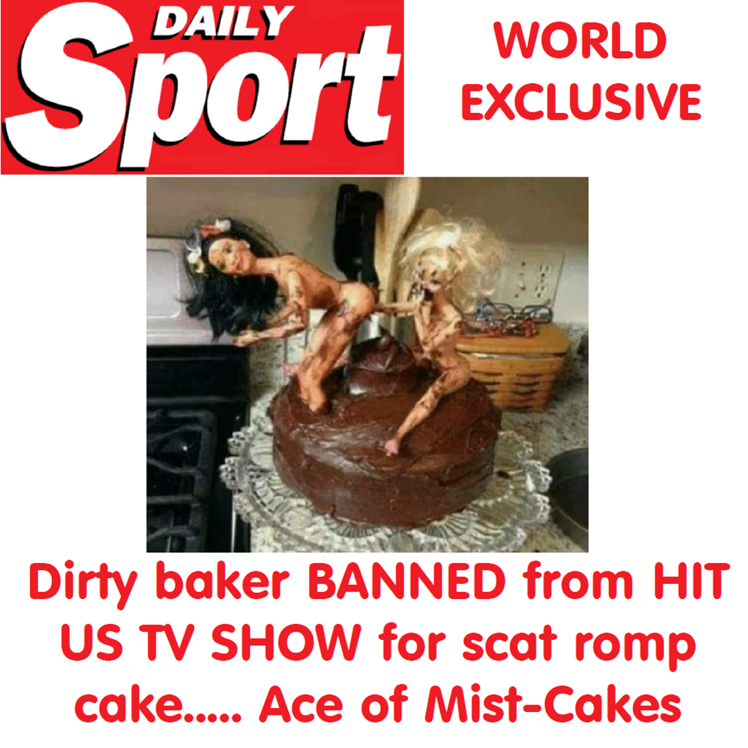 Daily_Sport's tweet photo. #Exclusive Dirty baker BANNED from hit US baking show after FILTHY ROMP cake went VIRAL https://t.co/XyCyk4cKvm #AceOfCakes #HomeBaking #DirtyCake #Banned #USNews #Bakery #WorldNews #TabloidNews #MidweekSport #TheSport #WednesdaySport #LesboCake #Scat #RT https://t.co/zGinyeWNWT