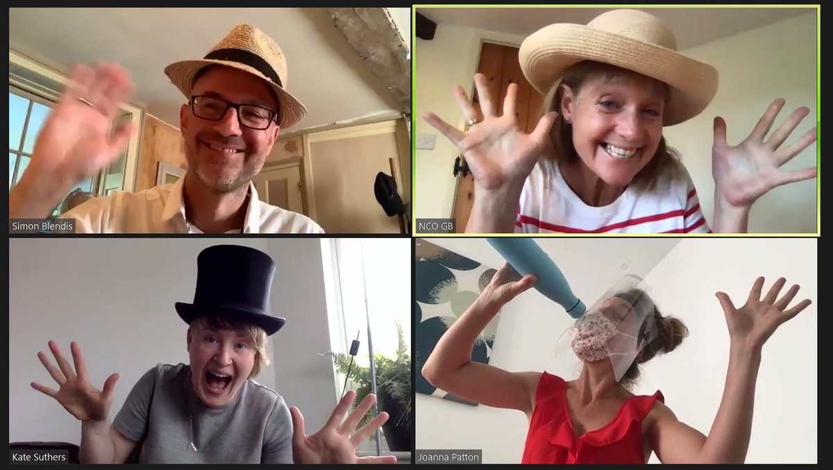 ncogb's tweet photo. Thanks for tuning in to the first NCOnline Guest Webinar! Huge thanks to our wonderful host @Cath_Arlidge and inspirational guests Simon Blendis, Kate Suthers and Jo Patton for talking to us about how teamwork makes the dream work! 🤩 #UnmutedNCO #NCOnline https://t.co/a9kmuUVNXp