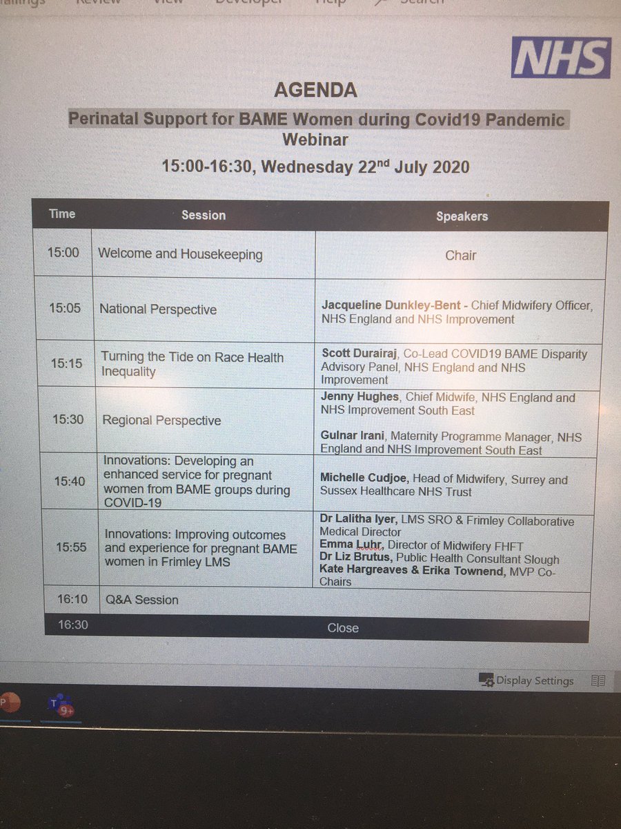 Delighted to present at the southeast <a href="/NHSEngland/">NHS England</a>  event on support 4pregnant &amp; postnatal black, Asian &amp; minority women &amp; communities alongside eminent colleagues including: <a href="/ScottDurairaj/">Scott Durairaj</a> <a href="/1jennyhughes/">Jenny Hughes</a> @gulnarirani <a href="/CudjoeMC/">Michelle Cudjoe</a> great e.g’s of targeted care &amp; co-production with MVP