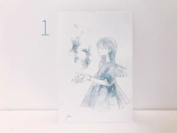 *プレゼント企画*

ポストカードサイズの原画を3名様にプレゼントいたします🕊

応募方法
・このツイートをリツイート
・欲しい原画の番号をリプライ

締め切り  27日(月) 23:59まで 