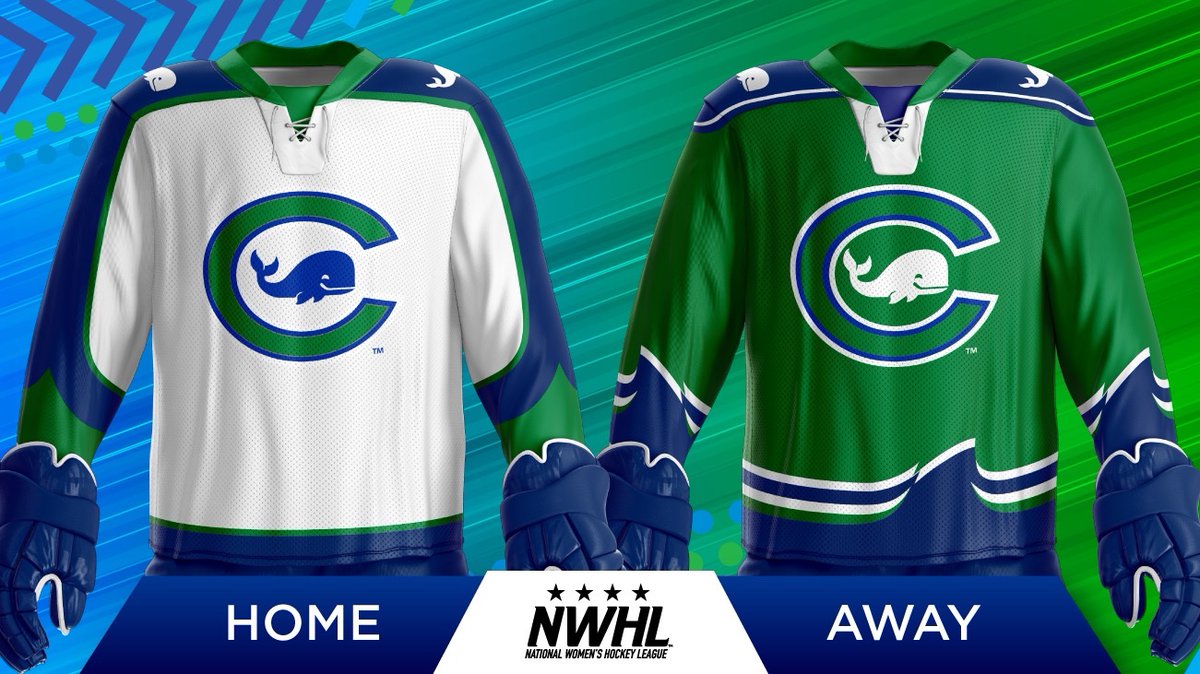 Allow us to introduce to you: 

The @CTWhale_NWHL Season Six jerseys 🐳