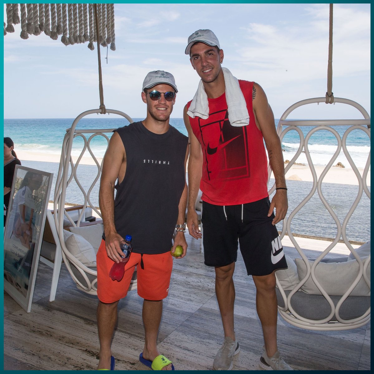 MifelTennisOpen's tweet photo. Sunshine, poolside, downtime! 😎☀️💦
#PoolPartyTime | #TogetherWePlay https://t.co/fqXnTb7wyD