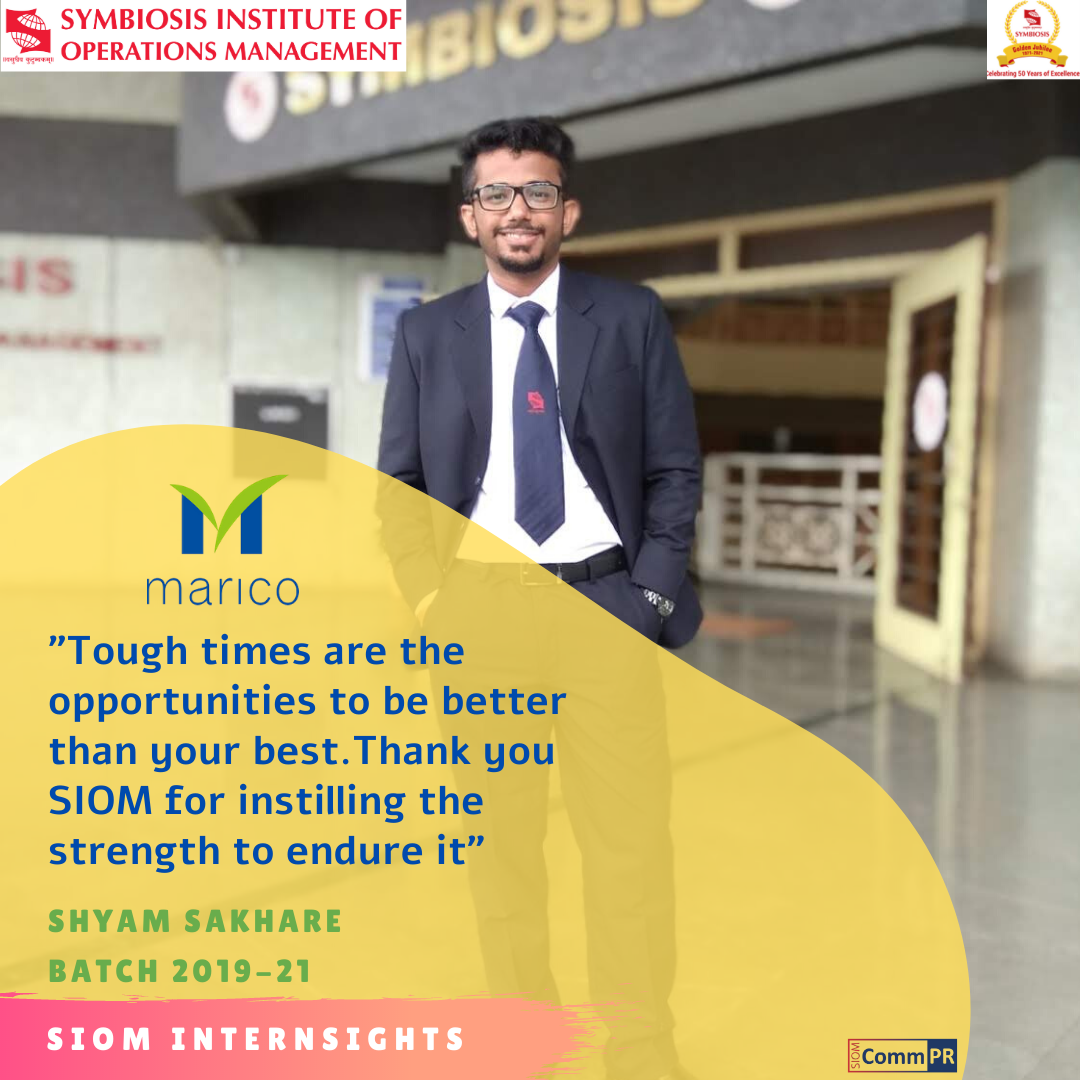 official_SIOM's tweet photo. The curriculum, insightful guest lectures, and learnings from the live projects helped me as an intern in applying concepts of #supplychain #Management and #DataAnalytics to the E-commerce ventures of #Marico.
#SIOM #MBA #internsights https://t.co/ReZQcyjbve