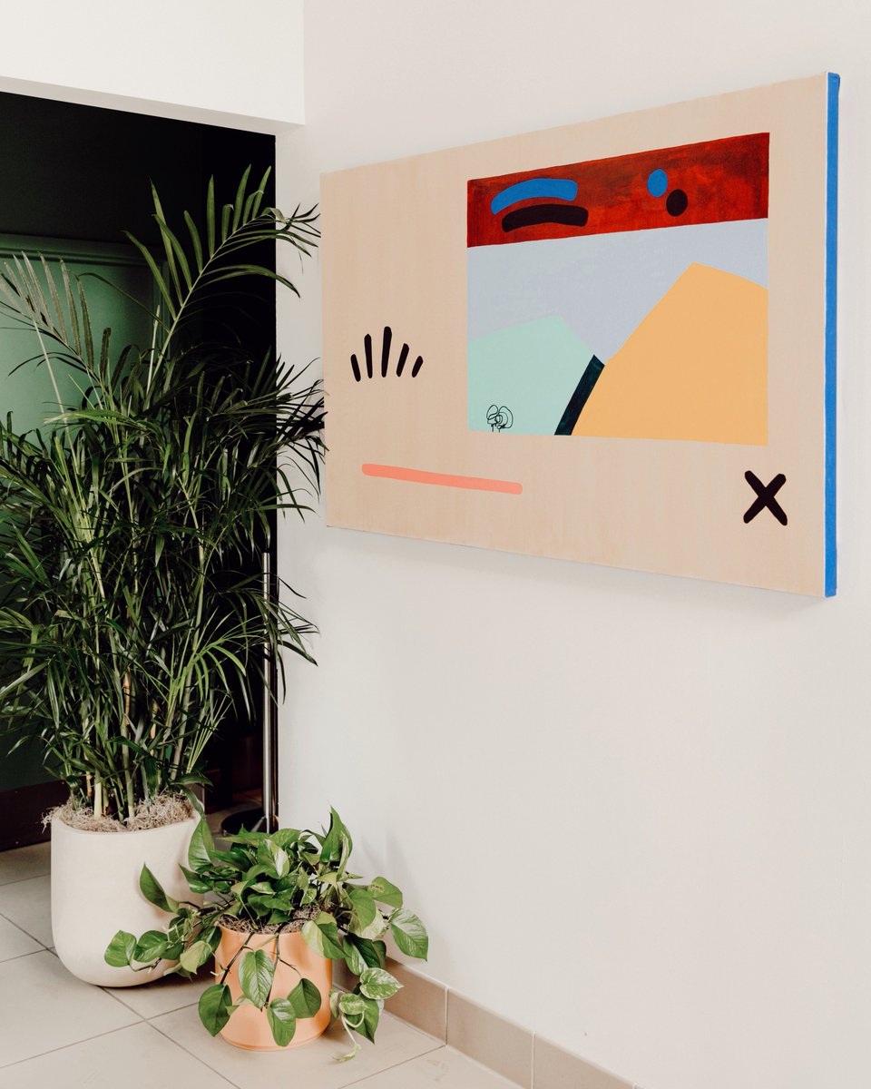 sweetgreen's tweet photo. Come say hi + get your greens, and check out the local art from David Esquivel + Cody Hudson gracing our walls. #sgfact: Every sg features work from local artists + creators. Swipe ➡️for all the deets. https://t.co/PAZYwr1GgP