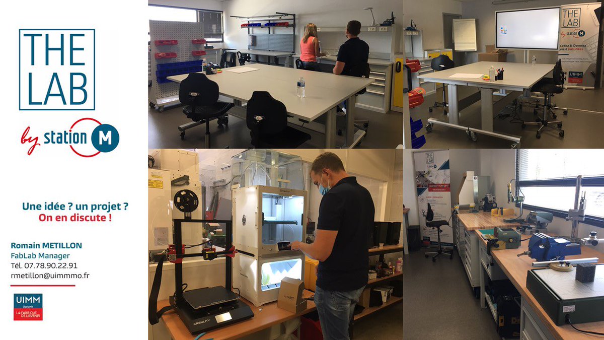 PFOccitanie's tweet photo. 🎯Le Lab by Station M est prêt à accueillir les projets d’innovation ! Alors que les installations se terminent, plusieurs projets sont déjà lancés ! 😁👍🚀🚀🚀 #fablab #industrie #uimm #occitanie #baillargues @Occitanie @uimm #stationm https://t.co/9o8MzryPhX