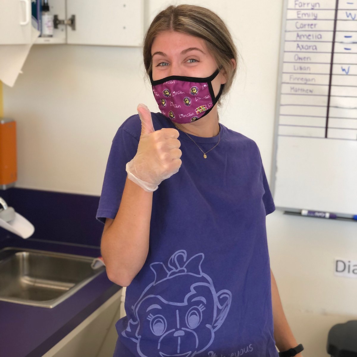 TLEdoylestown's tweet photo. We love our TLE face masks! Masks keep us safe and they don’t slow us down! #tledoylestown #happyhappenshere #doyelstownstrong #thelearningexperience #doylestown #bestteachersever https://t.co/4vyirjkhqS