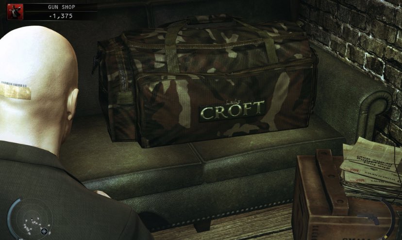 Hitman Absolution: there’s a Brand of accessories called “Croft”