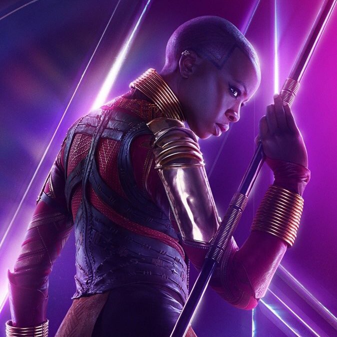 20.Okoyeالقدرات: ماعندها قوه خارقه، هي الجنرال تبع Dora Milaje الي يحمون الملك و تعتبر افضل محاربه في وكاندا , اي احد داخل حرب رح يرغب تكون اوكوي في صفه ، ماعندها اي قدرات محسنه او دروع -التقييم : 2 من 10