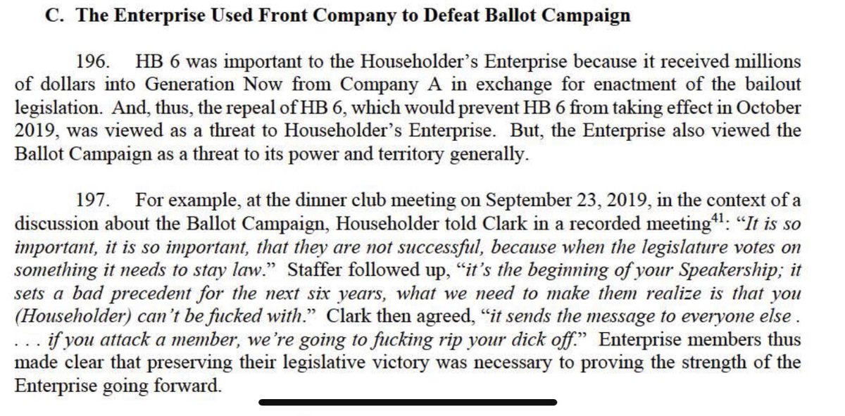 "it is so important that they are not successful... what we need to make them realize is that you (householder) can't be fucked with" "It sends the message... if you attack a member, we're going to fucking rip your dick off"