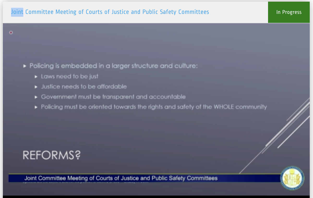 just some minor reforms like laws that are fair and cops that don't kill black people with impunity