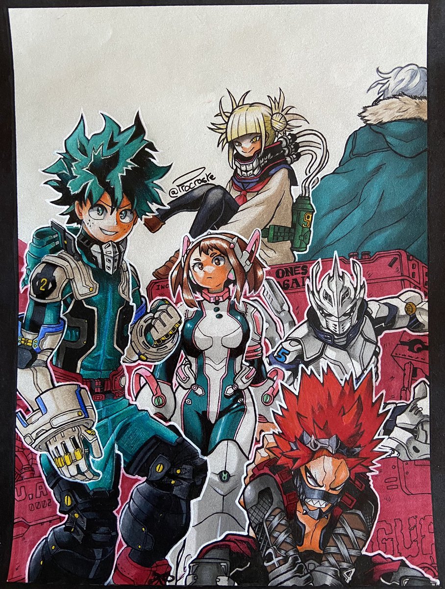 Procrastee's tweet image. Voilà mon dessin de MHA ✊🏼

J'ai mis 17H environ pour le faire et je n'en suis pas peu fier ! ❤️