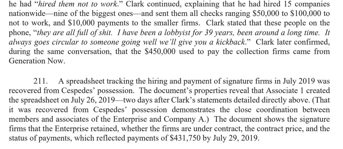 So the Enterprise bought off the top 9-15 national companies who do that work by hiring them to “not work.” That way, the company still could not be hired by their opponents due to a conflict of interest.