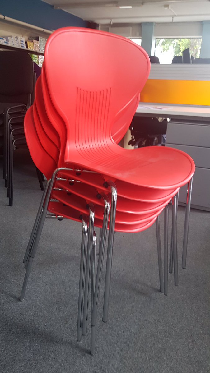 UKStreamline's tweet image. *****Stock for Sale*****
x10 Red Polypropylene #stacking #chairs 
Ideal for #canteen or #dining areas and much more. 
Easy to #clean and #disinfect 
Only £18 each inc VAT or all 10 for £150
Delivery available