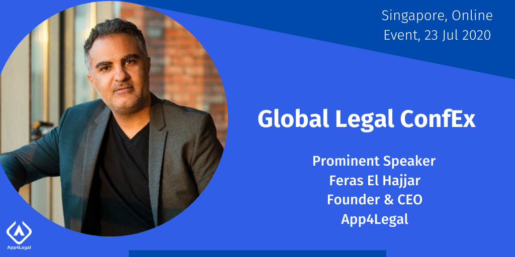 Lexzurtech's tweet photo. Don't miss the 57th Global Legal ConfEx, Singapore - Online Event, 23 July 2020. 
Learn how to maintain efficiency while working remotely and discover more about App4Legal, a comprehensive solution that replaces all tools needed by legal teams. #GLC2020Singapore #Law #Legal https://t.co/U0NO1N5yvx