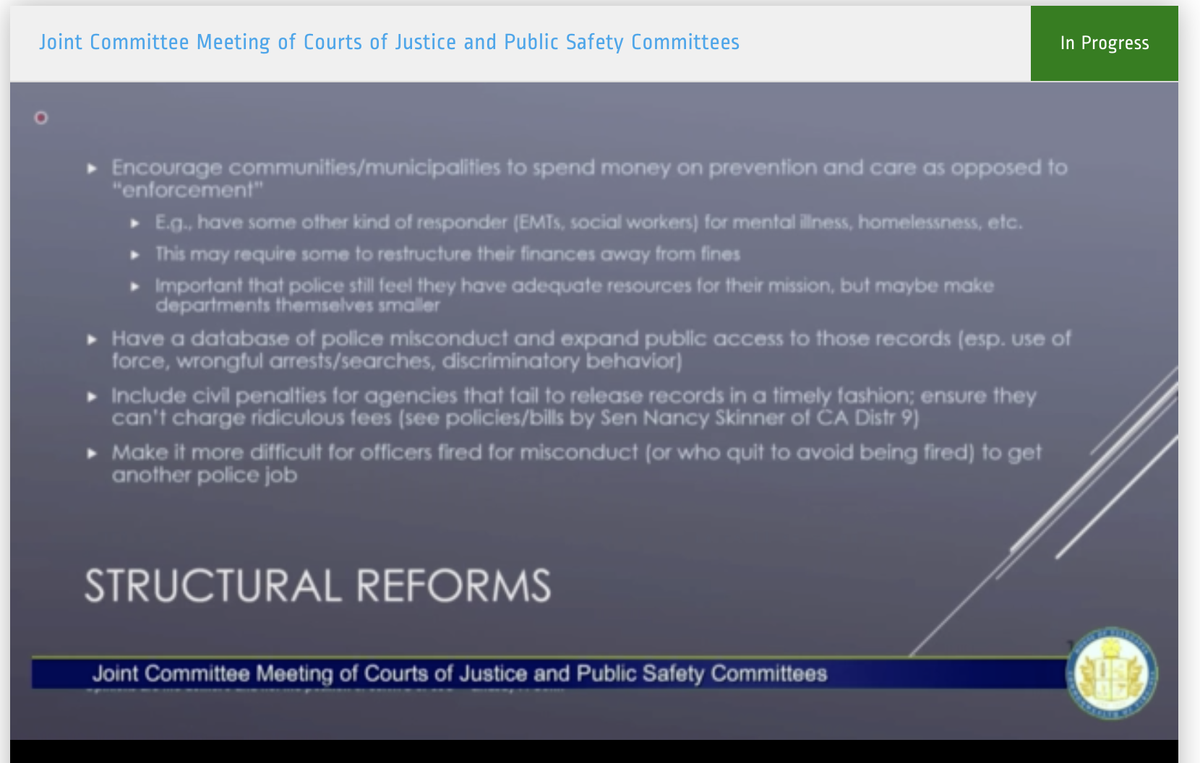 more money for care! a public database for police misconduct information! "the idea of police legitimacy relies in part on the belief that the police recognize misconduct and will do something about it."