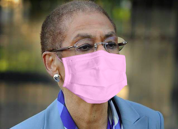 EleanorNorton's tweet photo. You’re not wearing a #mask. 

Do you even go here? 

#MeanGirls #OnWednesdaysWeWearPink https://t.co/YVVxIb5gpG