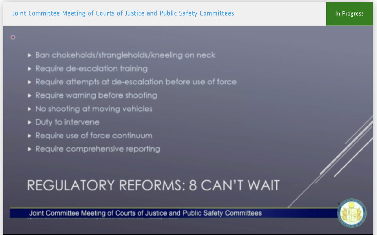 dr cohn is careful to say she does not endorse the entire '8 can't wait' platform, but says there are some easily implemented reforms. many VA localities have some of these policies in place, very few have all of them.