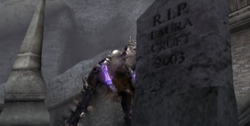 Primal (ps2) - when primal launched people were calling it the tomb raider killer, in game you can find “laura cruft” grave.....funny how that didn’t turn out in their favour