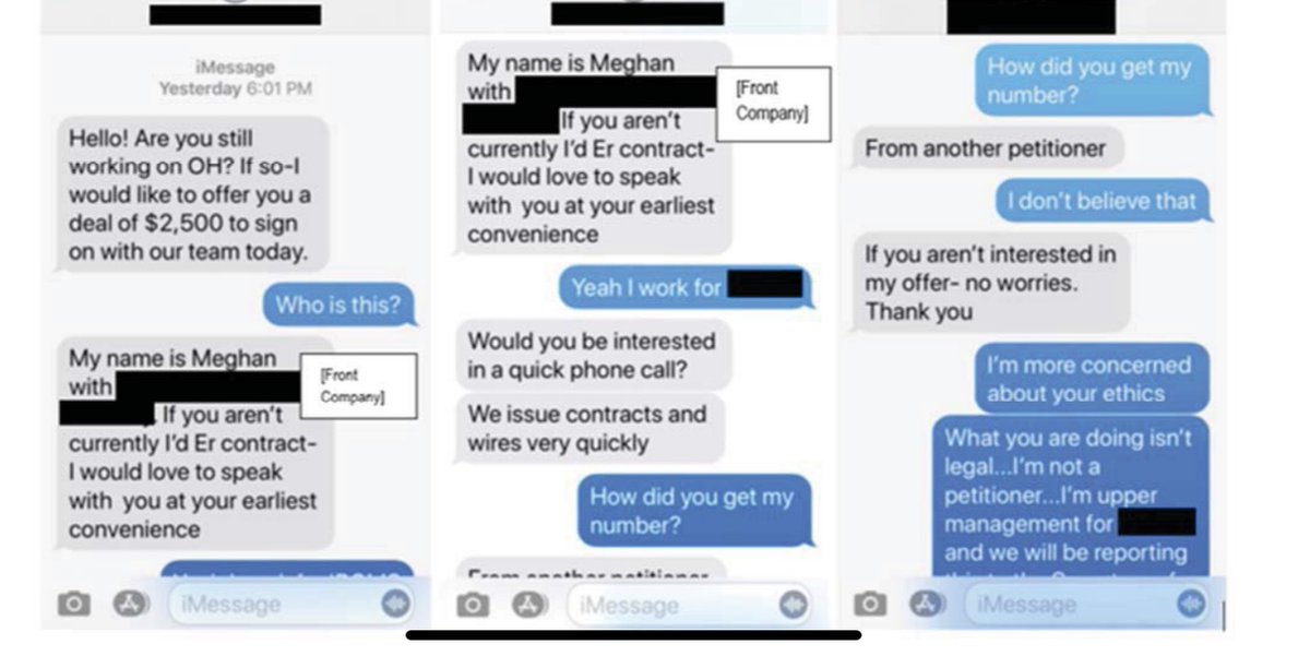 They then just kept attempting to pick off circulators so the campaign couldn't reach their signature thresholds. Remember when they asked you to report on neighbors who were getting petitions signed? They followed them around, harassed them, and tried to give them money to stop.
