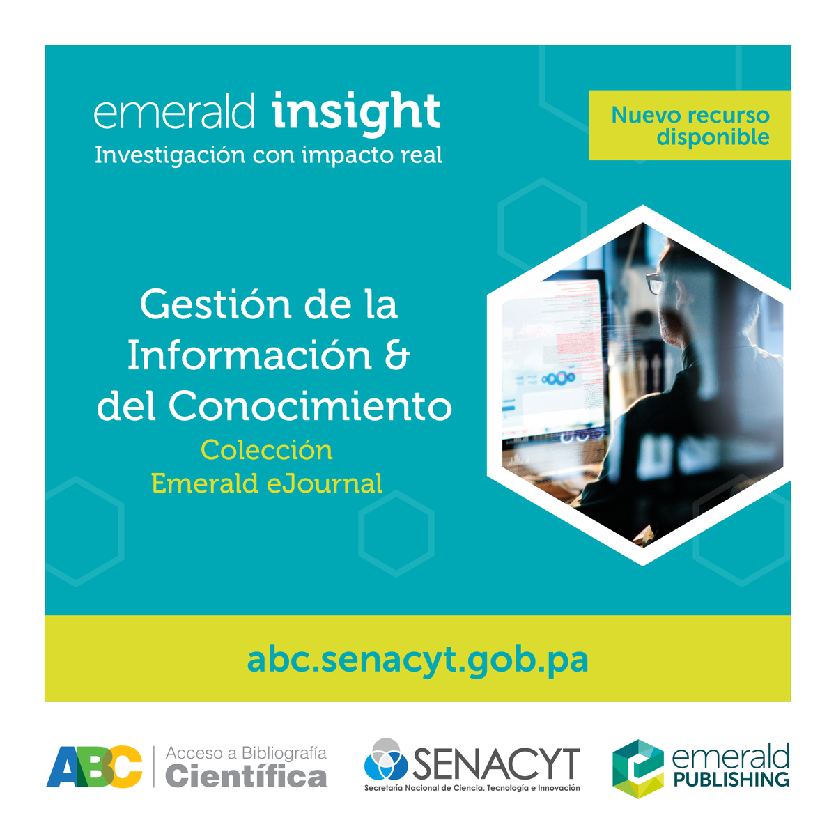 senacyt's tweet photo. 🗣️🇵🇦Nuevo recurso disponible en la @plataformaabc
Emerald eJournals
Cobertura temática: Inteligencia Artificial, Protección de Datos, Telecomunicaciones, Comercio Electrónico, etc.
Acceda: https://t.co/yVx4RxDYDV
#PlataformaABC #SENACYT @emeraldlatinamerica #EmeraldInsight https://t.co/QFEx0iNu9k