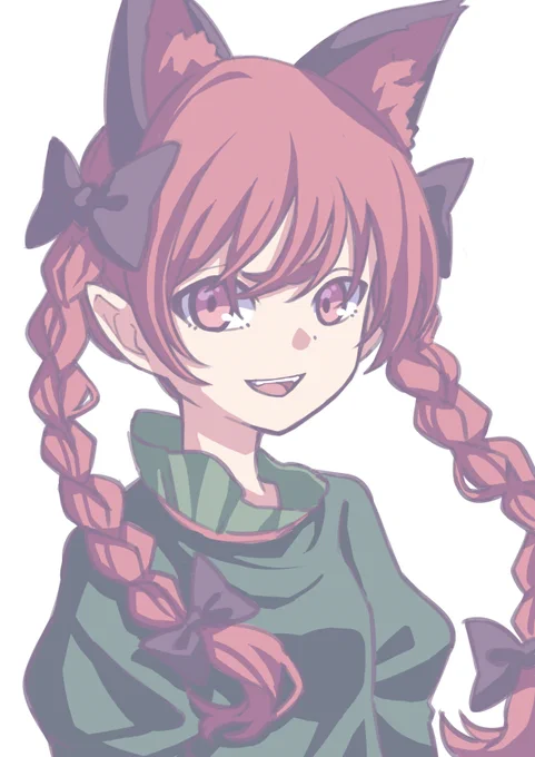 #深夜の真剣お絵描き60分一本勝負
お燐 