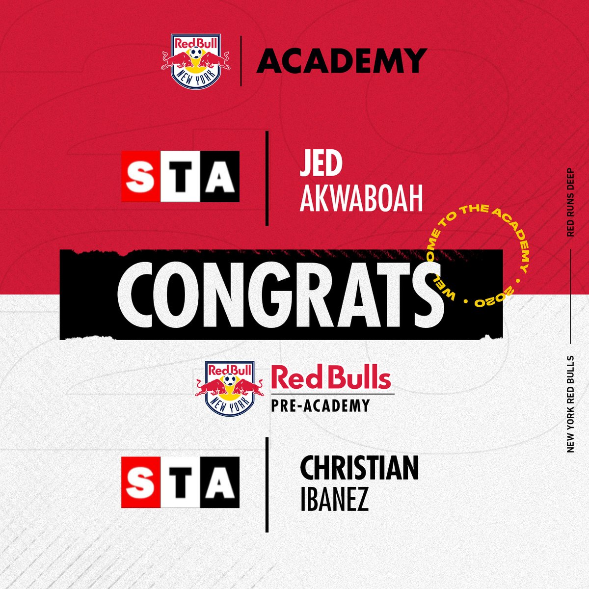 RedBullsAcademy's tweet photo. @STA_Soccer- Thank you for the role you have played in developing these two exceptional talents, Jed and Christian!

Welcome to the Red Bulls Family!

#TheFutureIsBright | #RBNY https://t.co/8QxggAKV3Z