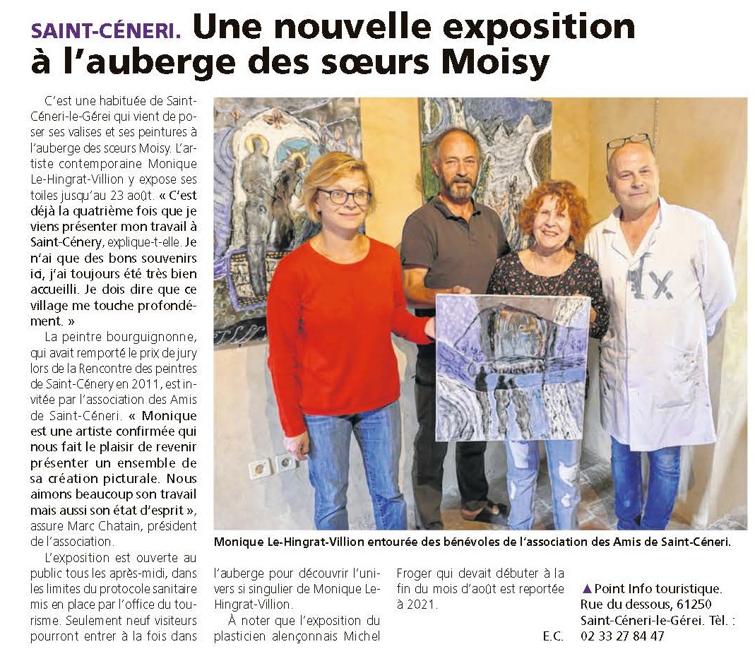Article publié ce jour dans <a href="/LOrneHebdo/">L'Orne Hebdo</a> #saintcéneri #art #Orne