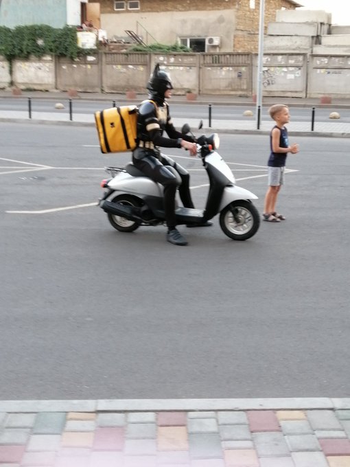 When I saw Batman outside the store riding motorcycle, I wish he is a real hero and have a power to fly<a href="/tag/batman"class="tags"><span>#batman</span></a><a href="/tag/superhero"class="tags"><span>#superhero</span></a><a href="/tag/fantasy"class="tags"><span>#fantasy</span></a>