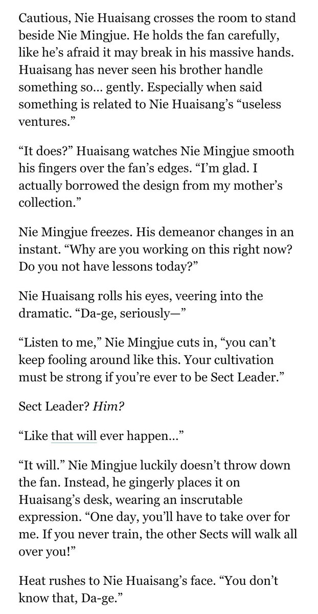 hanjiologist's tweet photo. here's a special #wipwednesday sneak peek of my story for the nie brothers zine @HeartAndBlade_! plenty of angst to go around but strangely cathartic to write :') please check out the zine's account for more previews!! ❤️⚔️ #niehuaisang #niemingjue #mdzs https://t.co/9lpbt6IWD6