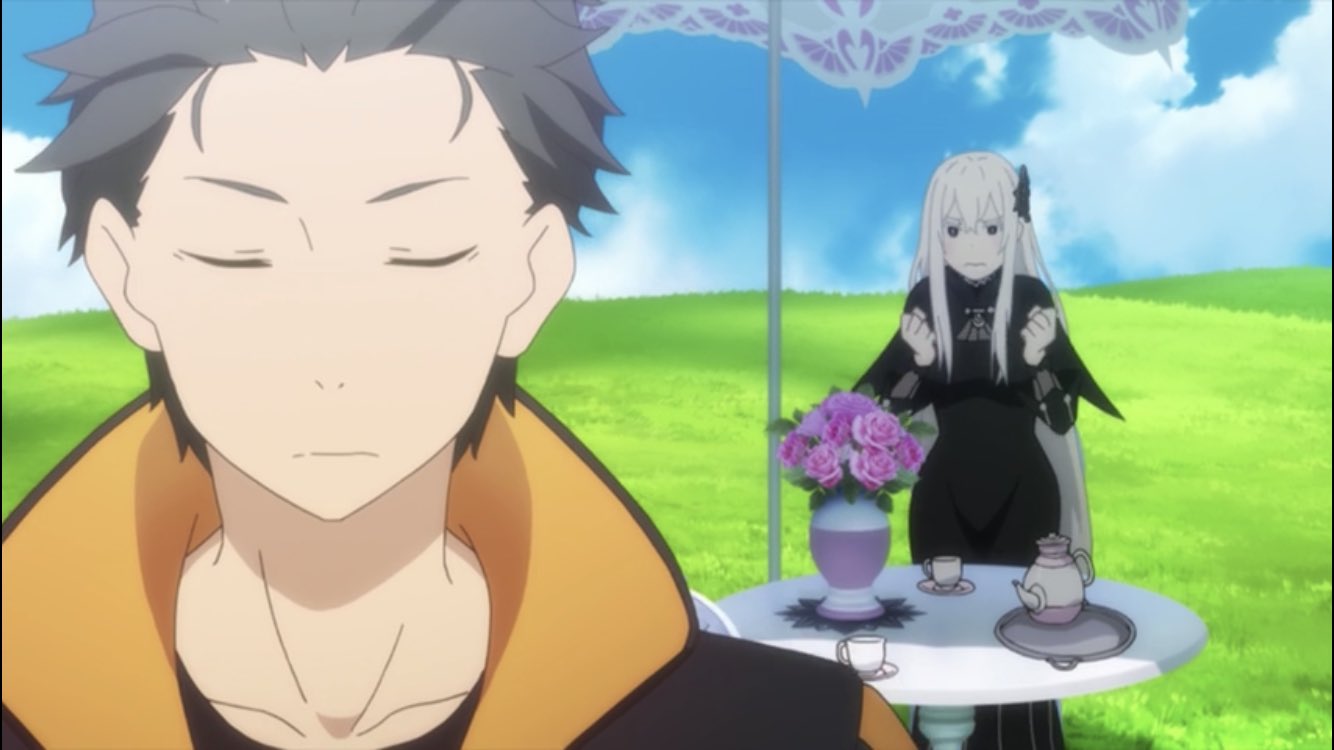 Re ななみなみおな りなみー まぁ今日のリゼロ重要そうなことは エキドナのお茶会の紅茶はエキドナの体液 今怠惰の 魔女因子はスバルの中にある 聖域は亜人との混血を閉じ込めてる エミリアが聖域の解放を目指す スバルが聖域の試練の資格を獲得