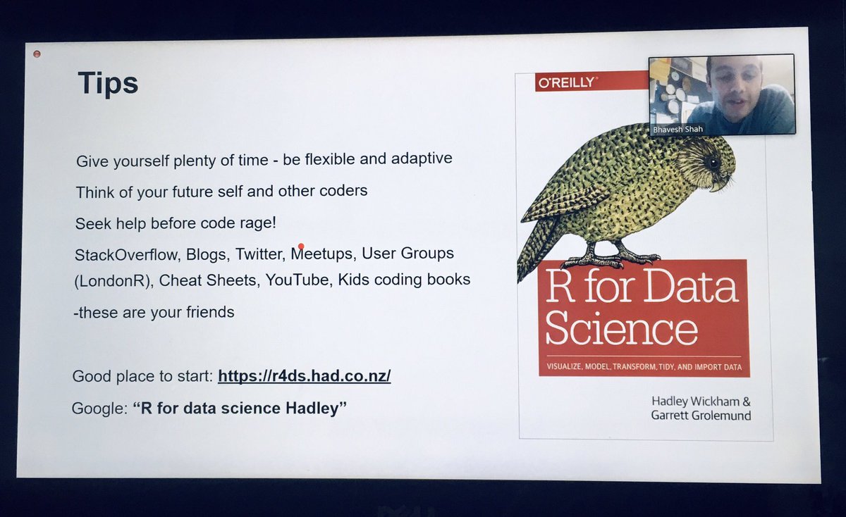 IconMMN's tweet photo. Feeling inspired to learn to code using R for #DataScience after @bhav_shah’s fantastic webinar hosted by @ICONSci this afternoon! If you missed it don’t worry- it was recorded and will be available for you to watch at a later date. #ConservationTogetherAtHome https://t.co/GswgxWa6Zl