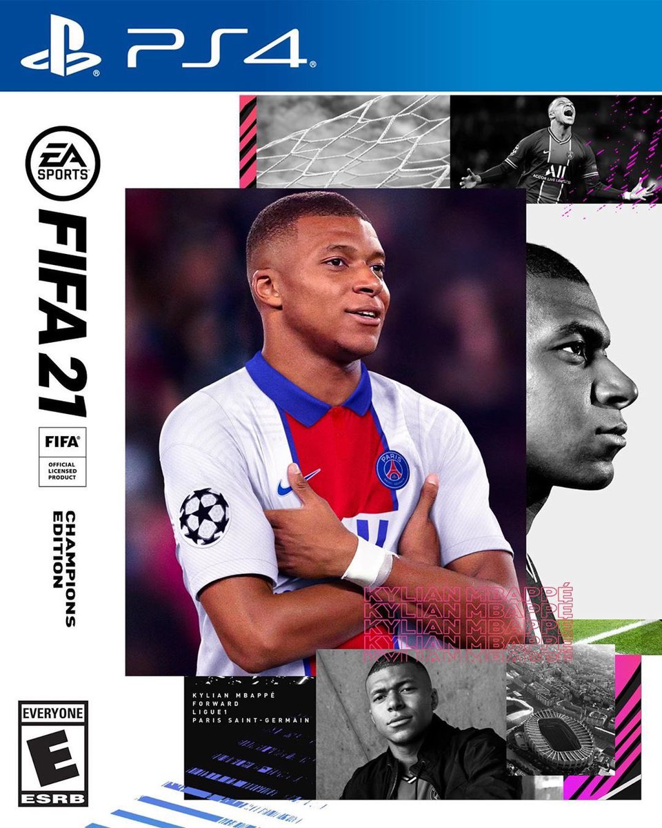 redboyfr's tweet photo. 💥 EA Sports a dévoilé la couverture officielle de FIFA 21 avec Kylian Mbappé, l’attaquant du PSG et de l’équipe de France, comme superstar du jeu vidéo. https://t.co/hGCOlZBu2L
