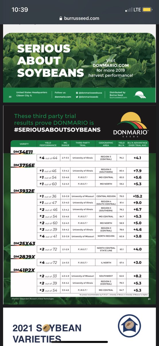 GGBurrus_Seed's tweet photo. Meet the Soybean Yield King. 👑 #seriousaboutsoybeans #alwaysgrowing @donmarioseeds @BurrusSeed https://t.co/tF3iQeoJTD