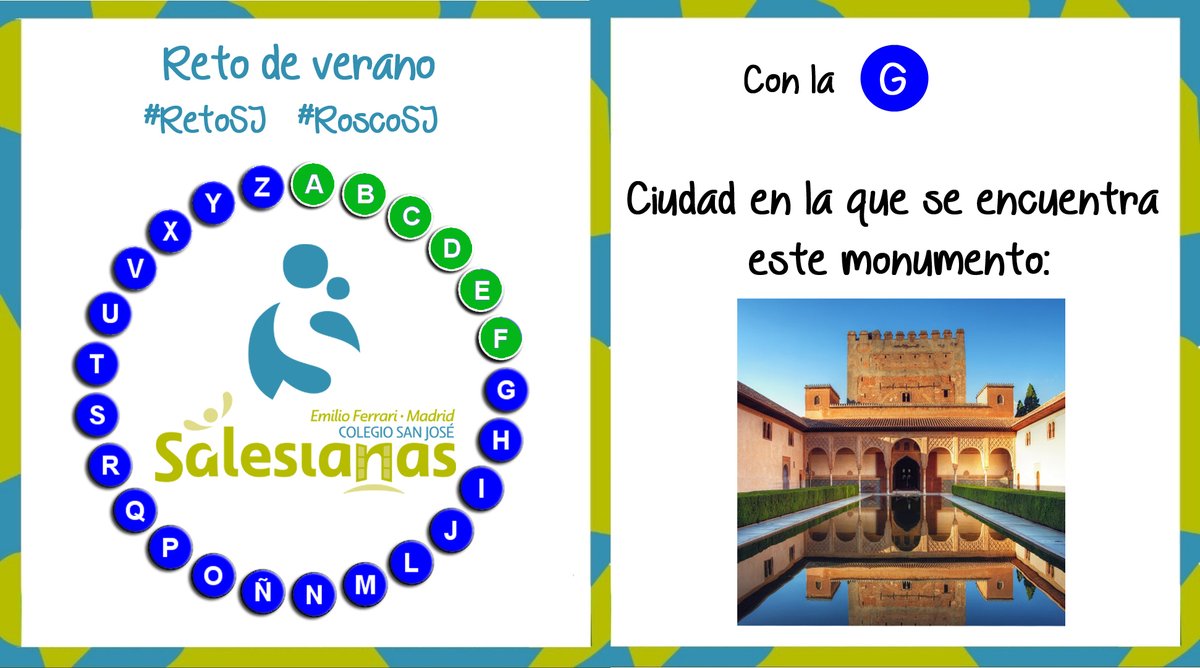 SalesianasSJ's tweet photo. ¡Enhorabuena! La respuesta a la F era: FARO✅ ¿Quieres ver los faros más bonitos? Pincha aquí 👉https://t.co/eZR4BpvAQr👈 ¡Hoy nuevo #RetoSJ! Resuelve la G de nuestro #RoscoSJ respondiendo a este tweet. #AbreLosOjosHazloPosible #75AñosCreandoFuturo https://t.co/ODnuHwyYcM