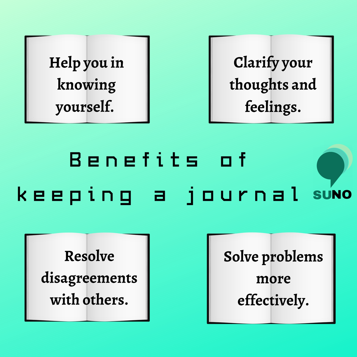 SUNO01106885's tweet photo. Keeping a journal is a helpful tool in managing our mental health. One of the ways to deal with any overwhelming emotion is to find a healthy way to express yourself.
SUNO encourages you to take steps for your mental health, and this is one of such steps.💚
.
.
.
#sunoprogramme https://t.co/ypt6AmHCMx